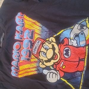 Vintage Style Super Nintendo SUPER MARIO KART T-Shirt Size Medium